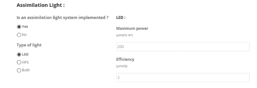 Assimilation Light Hortinergy